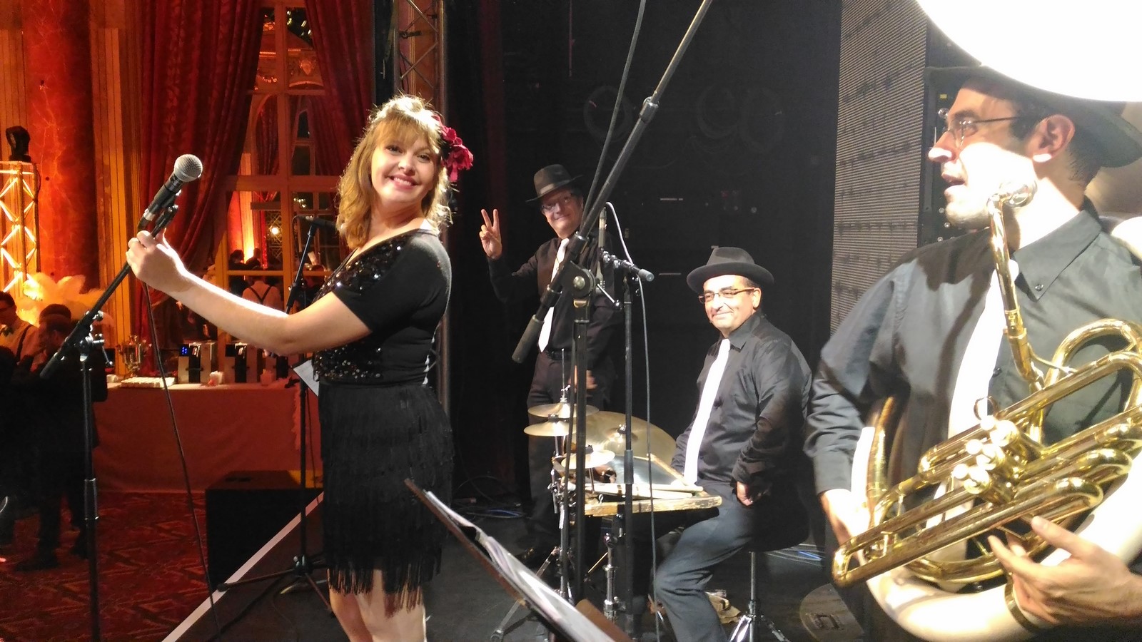 Orchestre de jazz Gatsby années folles au casino de Deauville